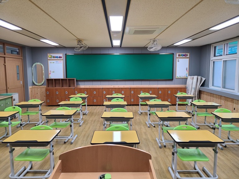 죽향초등학교 1학년 교실